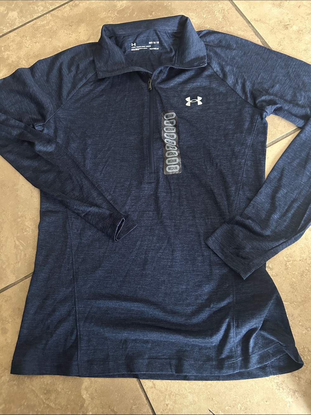 Under Armour Navy Heather Full-Zip Training Jacket